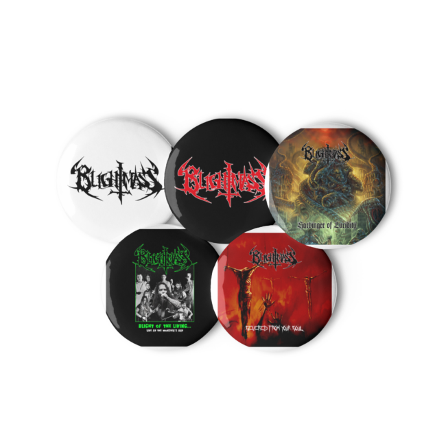 Set of 5 pin buttons